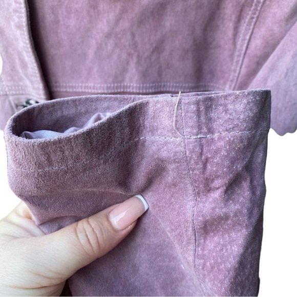 Monterey Bay Pink/Purple Leather Jacket I Size: S - Picture 8 of 16